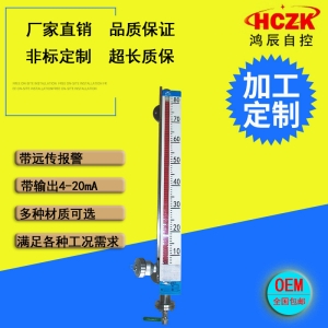 高溫磁翻板液位計帶遠傳 不銹鋼磁翻板液位計 頂裝式磁翻板液位計